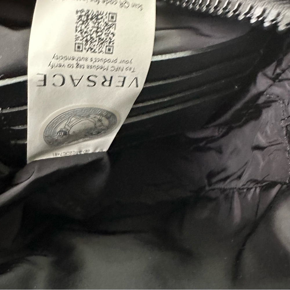 Versace Black Crossbody Bag with Medusa Emblem - Picture 5 of 8